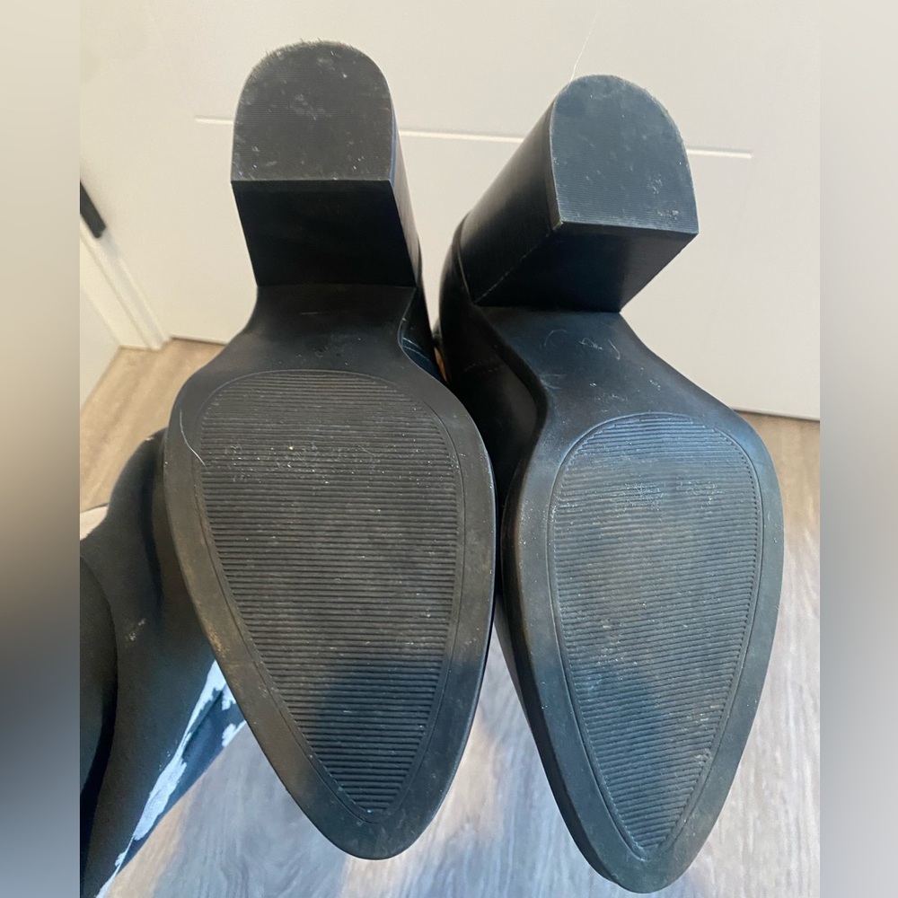 STEVE MADDEN- Black leather cutout Ankle Boots - Picture 7 of 7